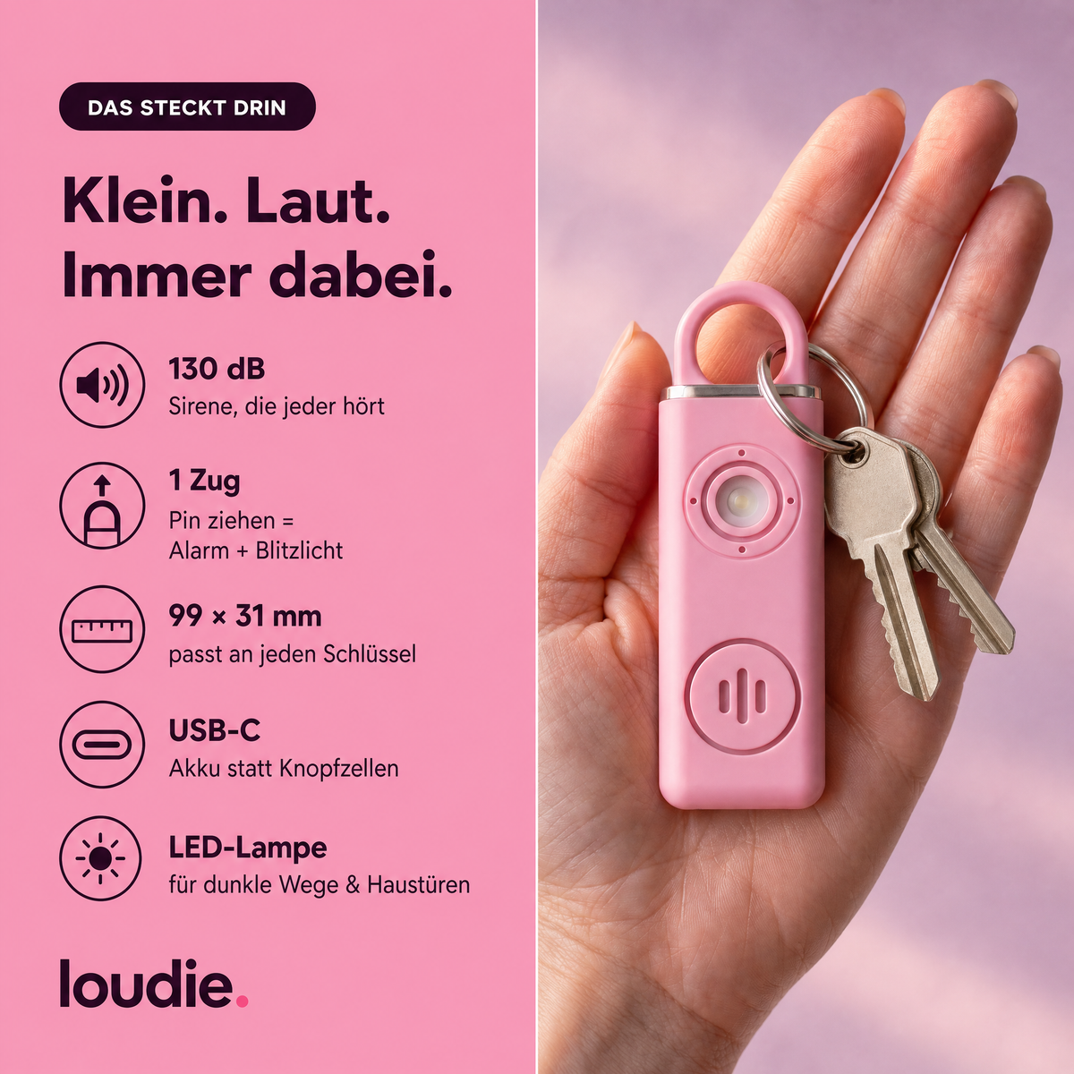 loudie Taschenalarm