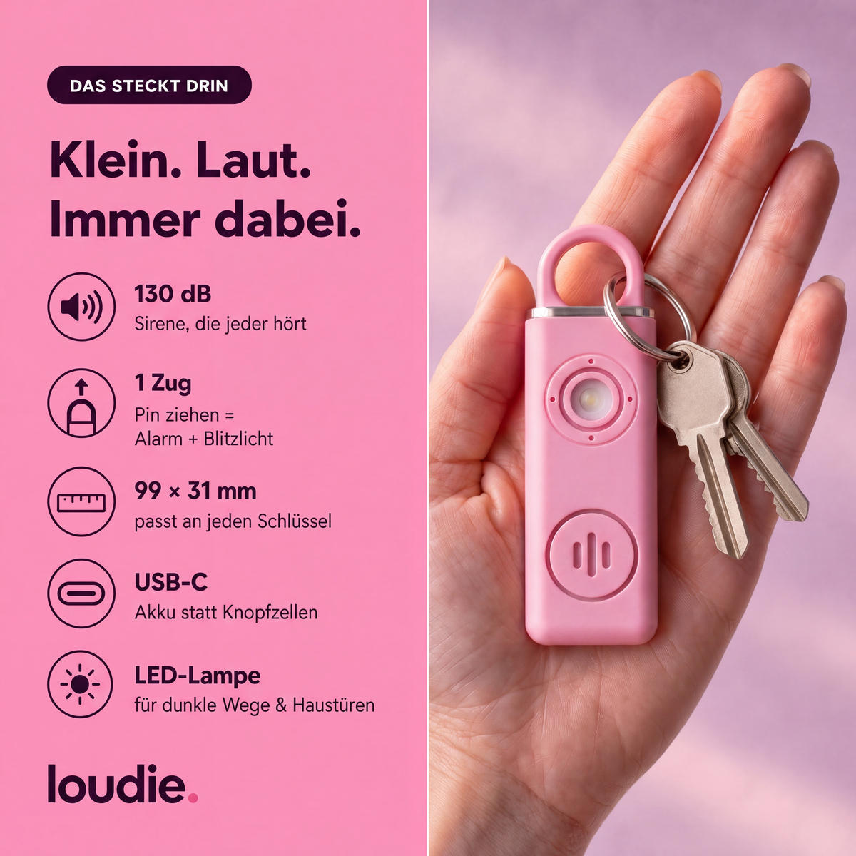 loudie Taschenalarm